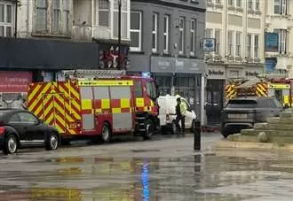 Fire crews and paramedics called to flat fire