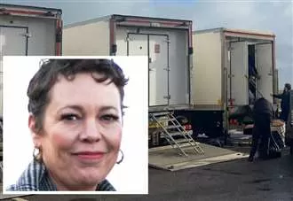 Olivia Colman spotted in Kent as film crews set up on coast