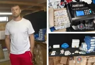 Footage shows moment drug dealer caught with drugs in shed