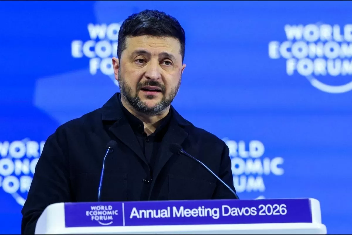 'Maduro Is On Trial, Putin Is Not': Zelenskyy In Davos Speech