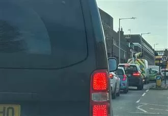 Traffic delays as police called to crash involving car and bike