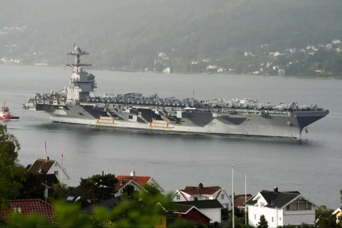 US Aircraft Carrier Gerald R Ford To Depart Caribbean For Middle East Amid Iran Tensions: Report