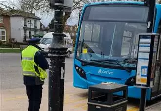 'I couldn't believe my eyes': Parking warden slaps ticket on bus at bus stop
